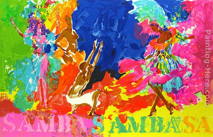 Samba Samba painting - Leroy Neiman Samba Samba art painting